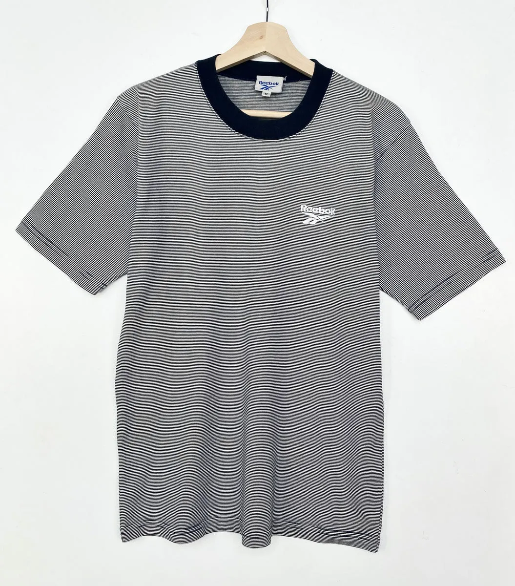 00s Reebok Striped T-shirt (M)