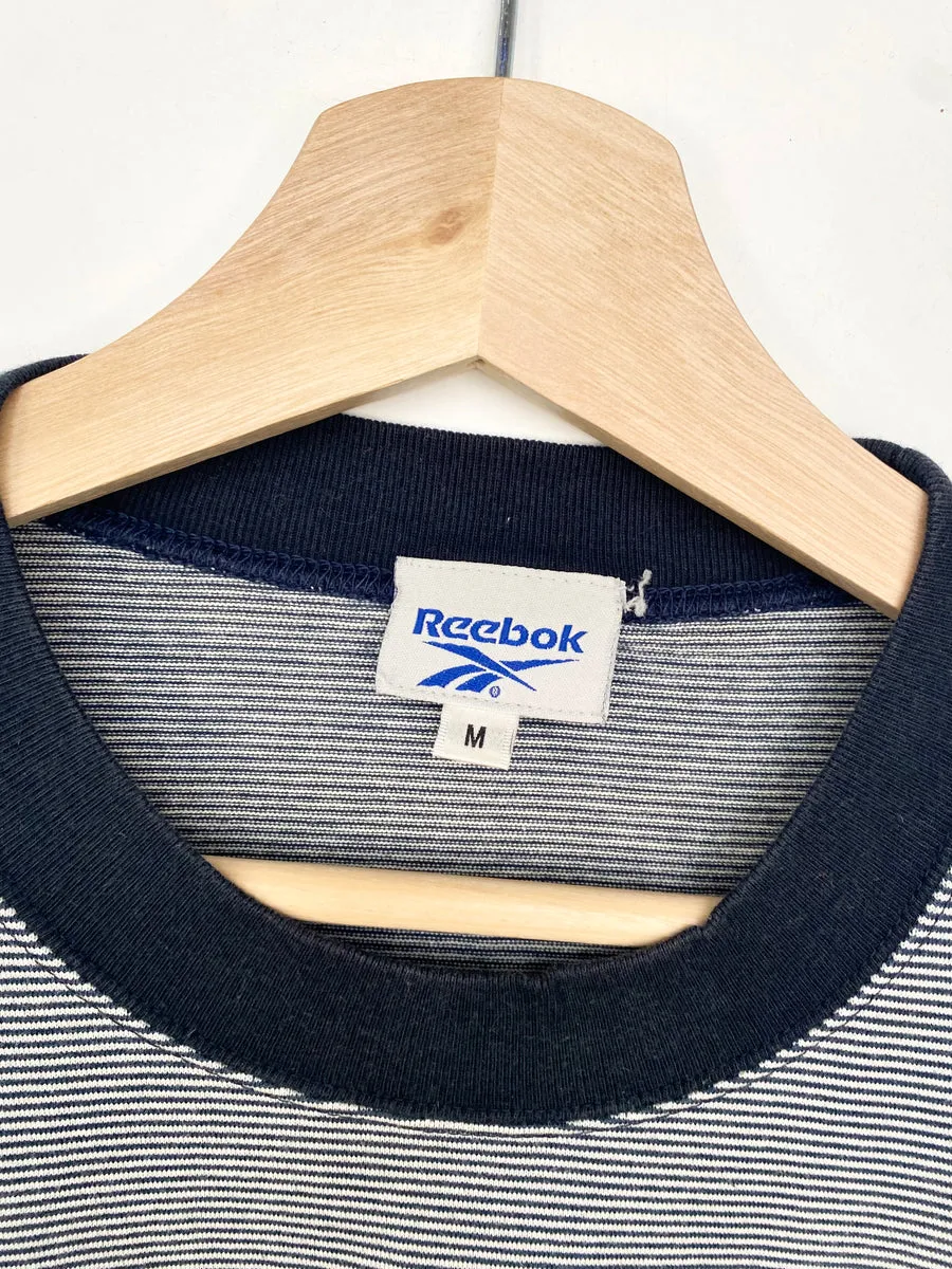 00s Reebok Striped T-shirt (M)