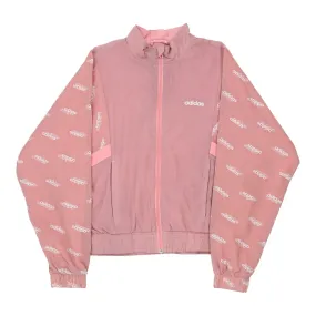 Adidas Spellout Jacket - Small Pink Polyester