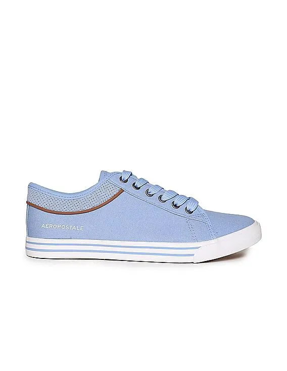 Aeropostale Striped Trim Canvas Sneakers