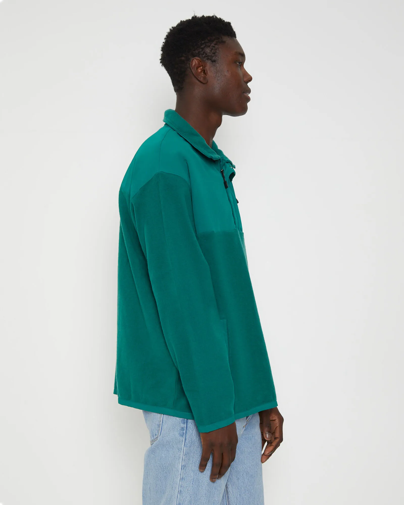 Afends Intergalactic Fleece Pullover in Emerald Green