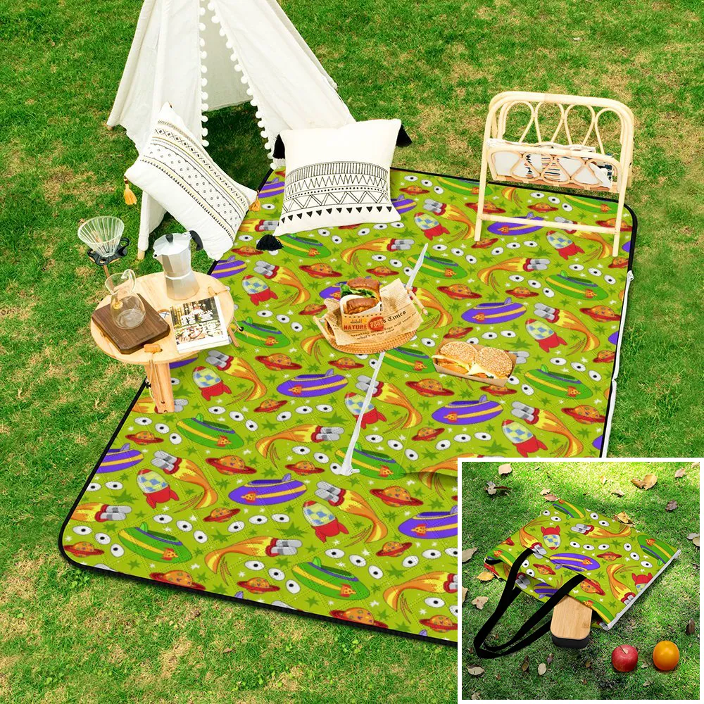 Aliens Zipper Picnic Mat