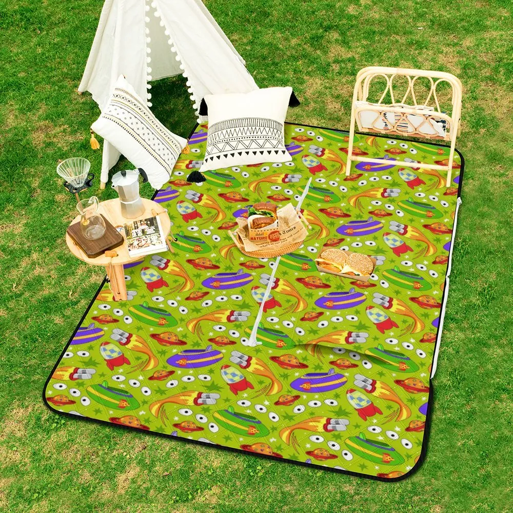 Aliens Zipper Picnic Mat