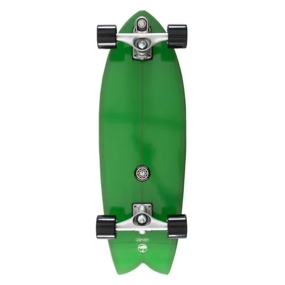 Arbor C7 Surfskate Black Rose MFG Complete Skateboard - Green