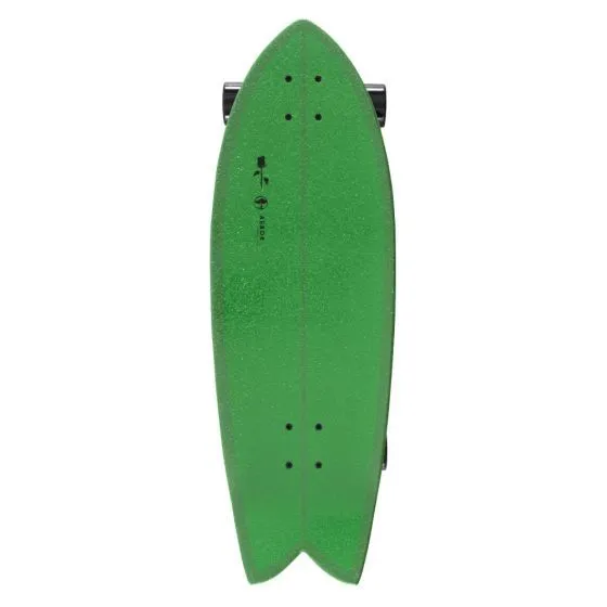 Arbor C7 Surfskate Black Rose MFG Complete Skateboard - Green