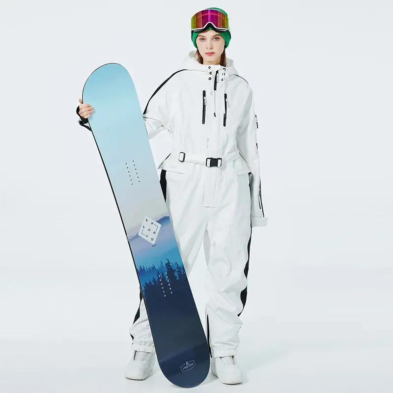 Ashore Ski Shop One-piece Men and Women Windproof Veneer Outdoor Ski Suit Jumpsuit Ski Jumpsuit Men