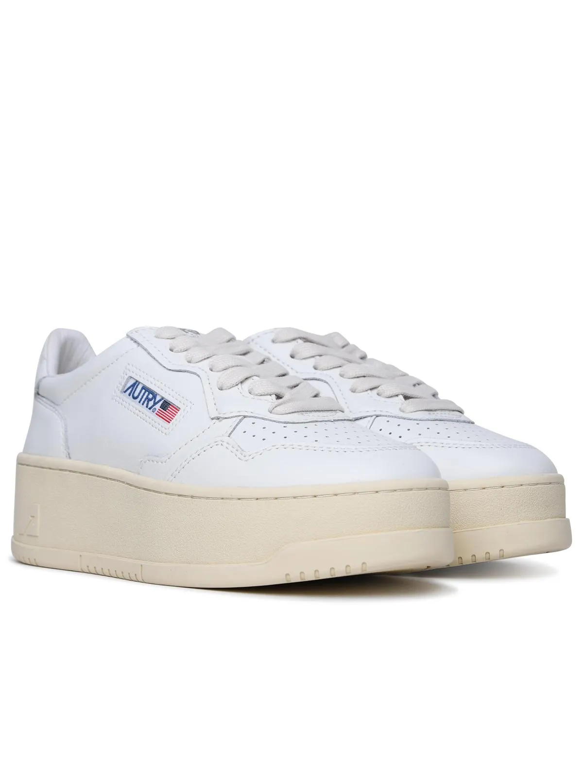 Autry    Autry White Lear Sneakers