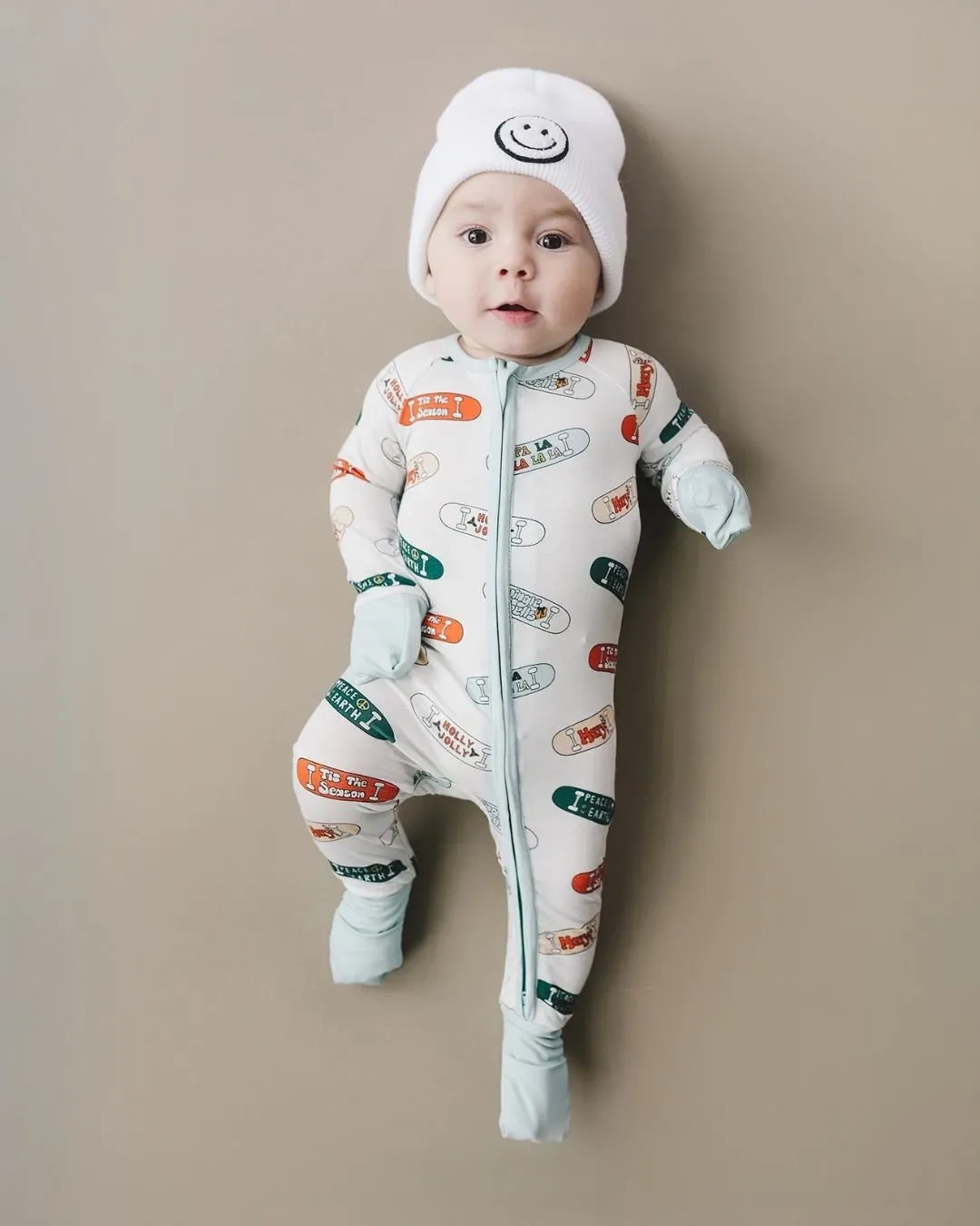 Bamboo Zip Romper | Skateboard