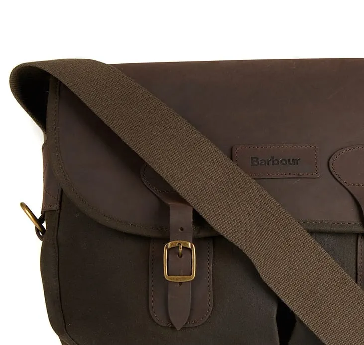 Barbour Wax Leather Tarras Bag Olive