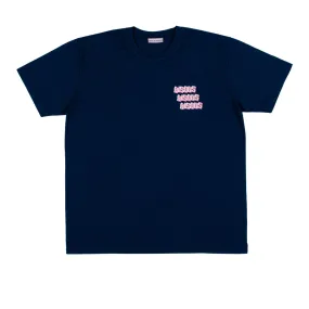 Bisous Skateboards - Bisous x3 T-Shirt - Navy-