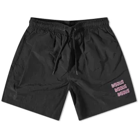 Bisous Skateboards  x 3 swimshortsBlack