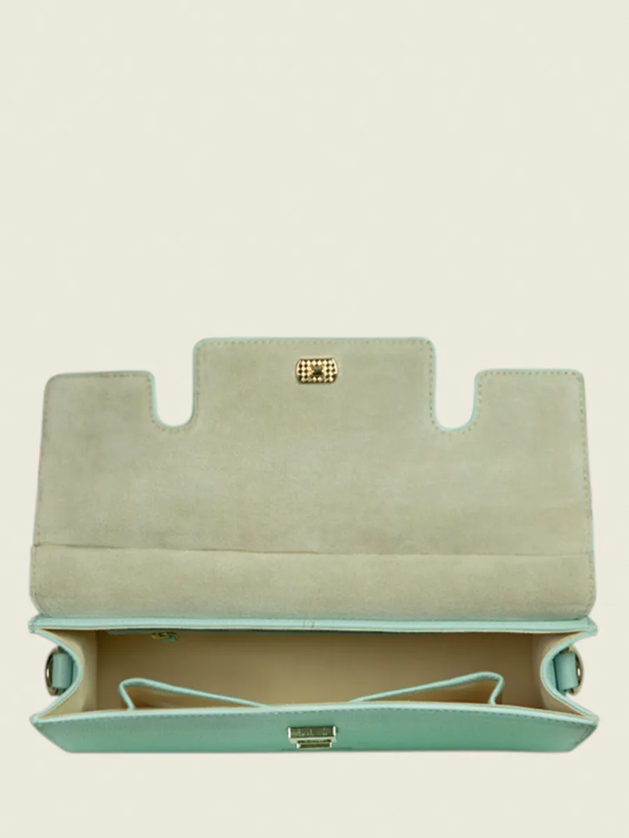 Blue Leather Baguette Bag for Women - Gabrielle Azur Sky Blue | PAUL MARIUS