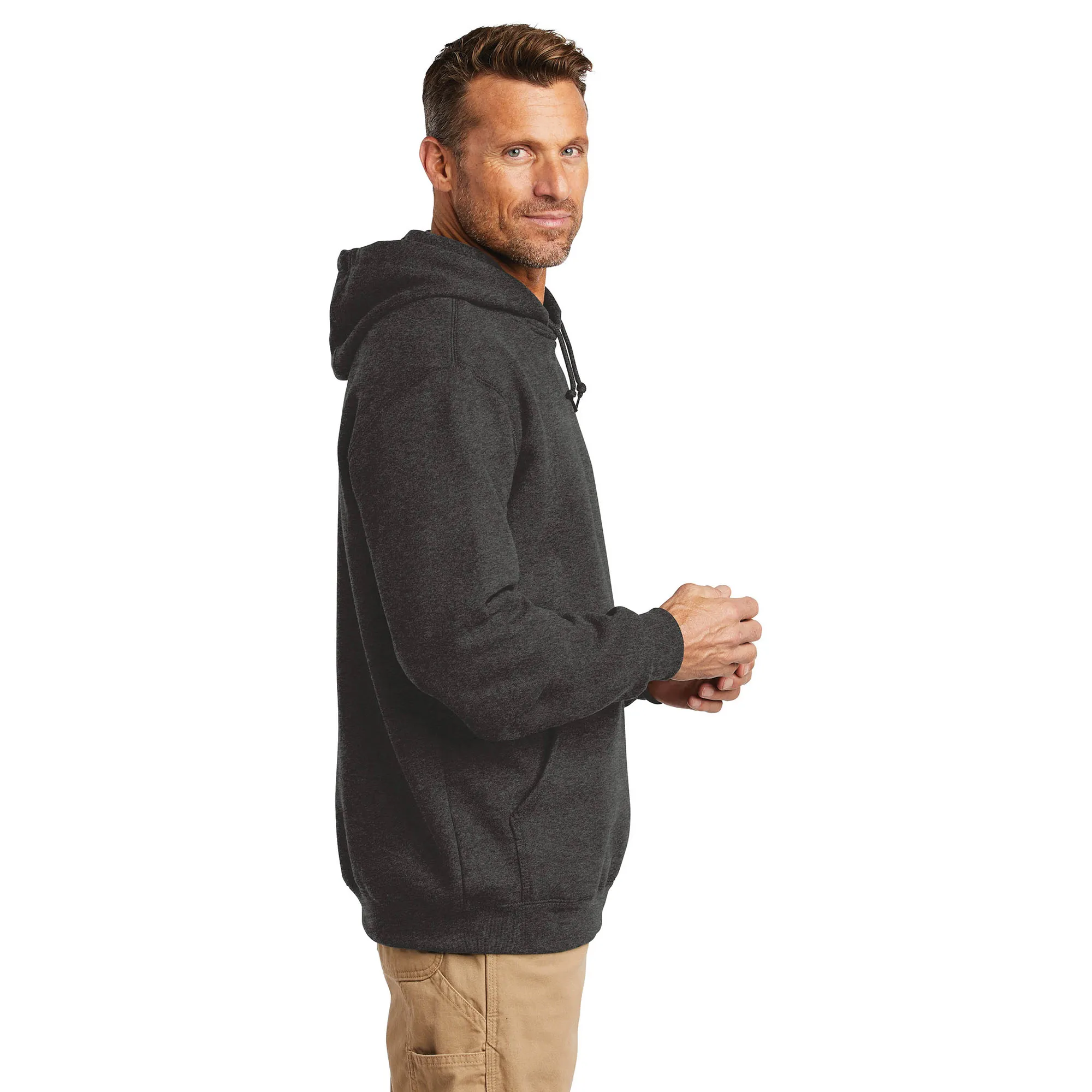 Carhartt K121 Hooded Pullover Midweight Sweatshirt - Carbon Heather