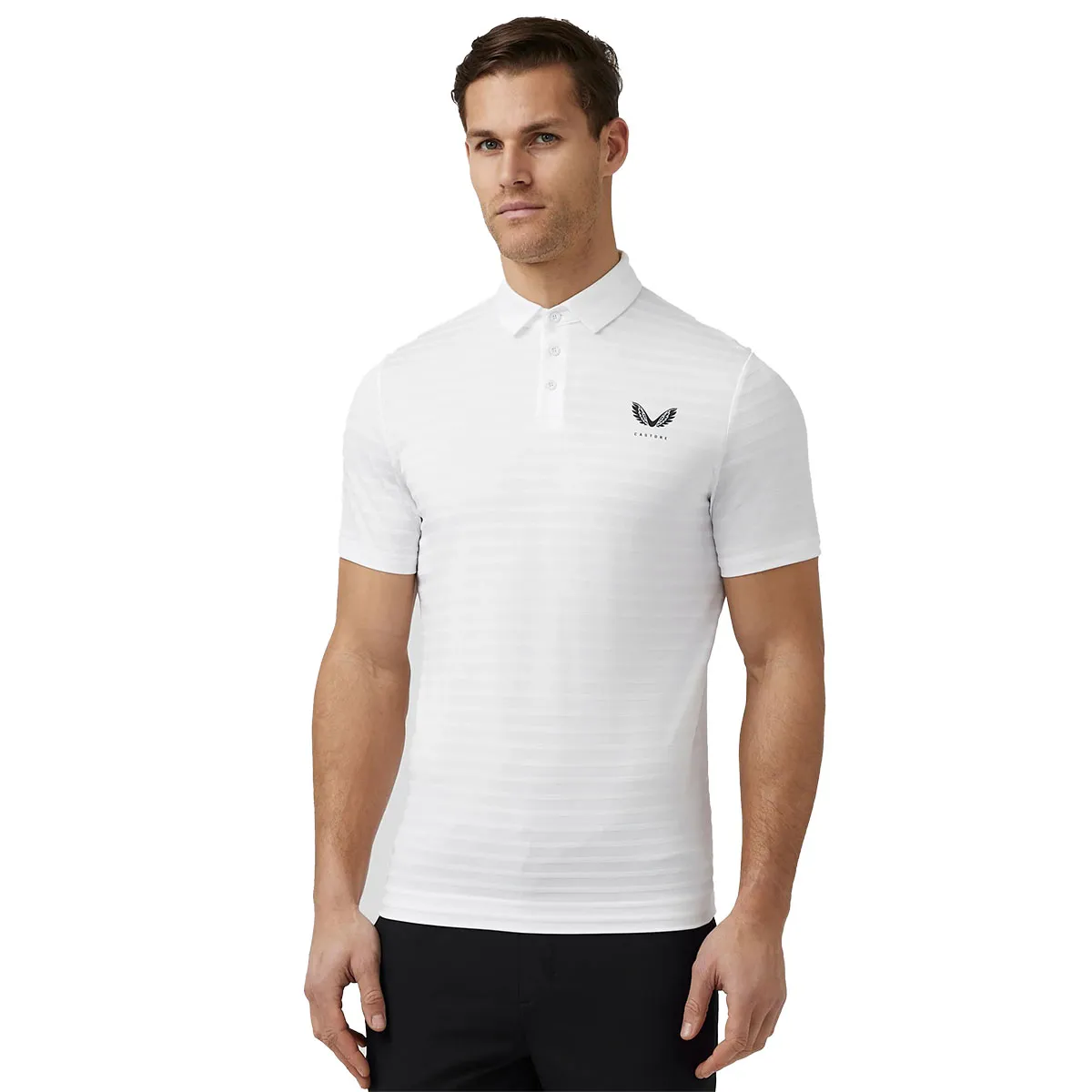 Castore Men's Textured Pique Golf Polo Shirt