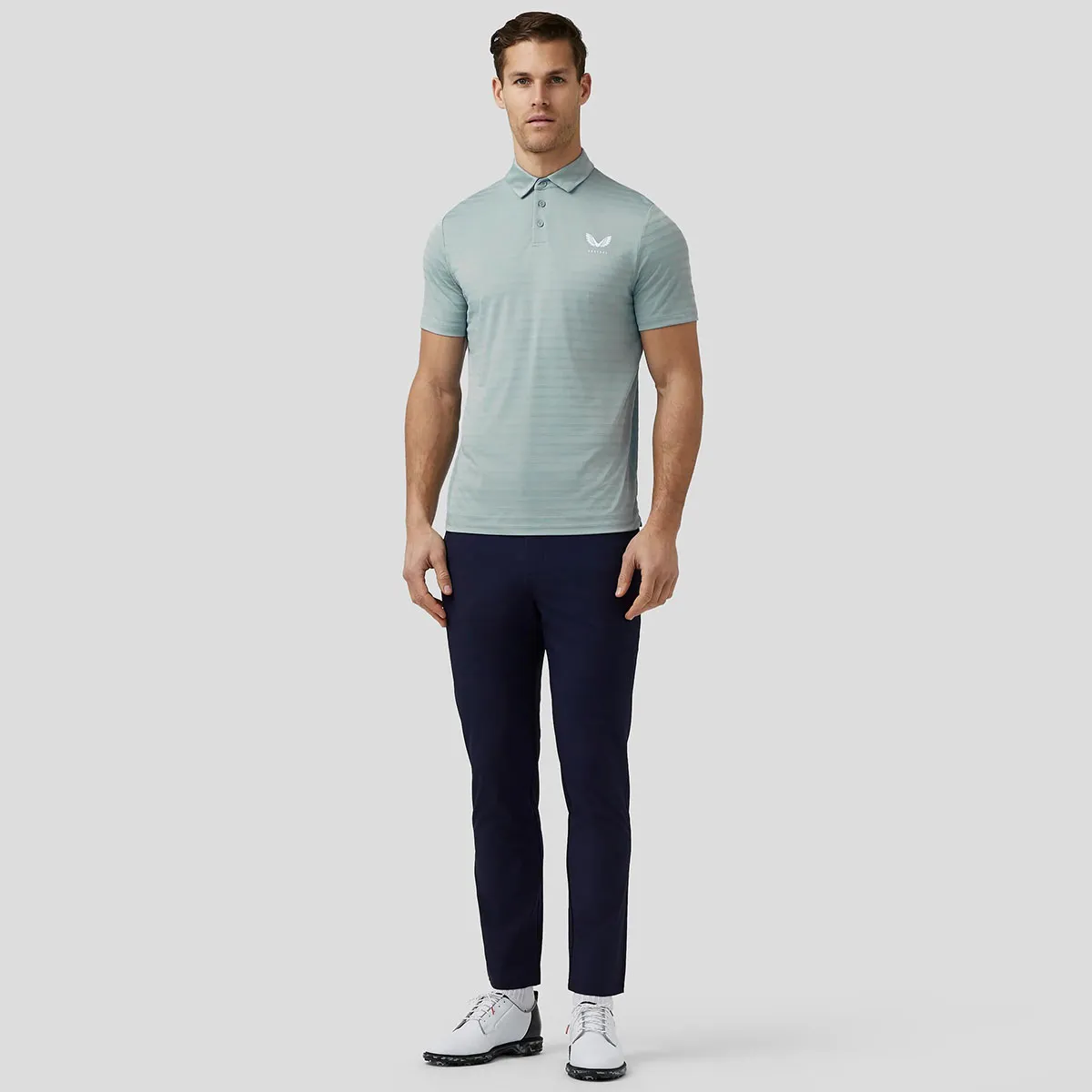 Castore Men's Textured Pique Golf Polo Shirt