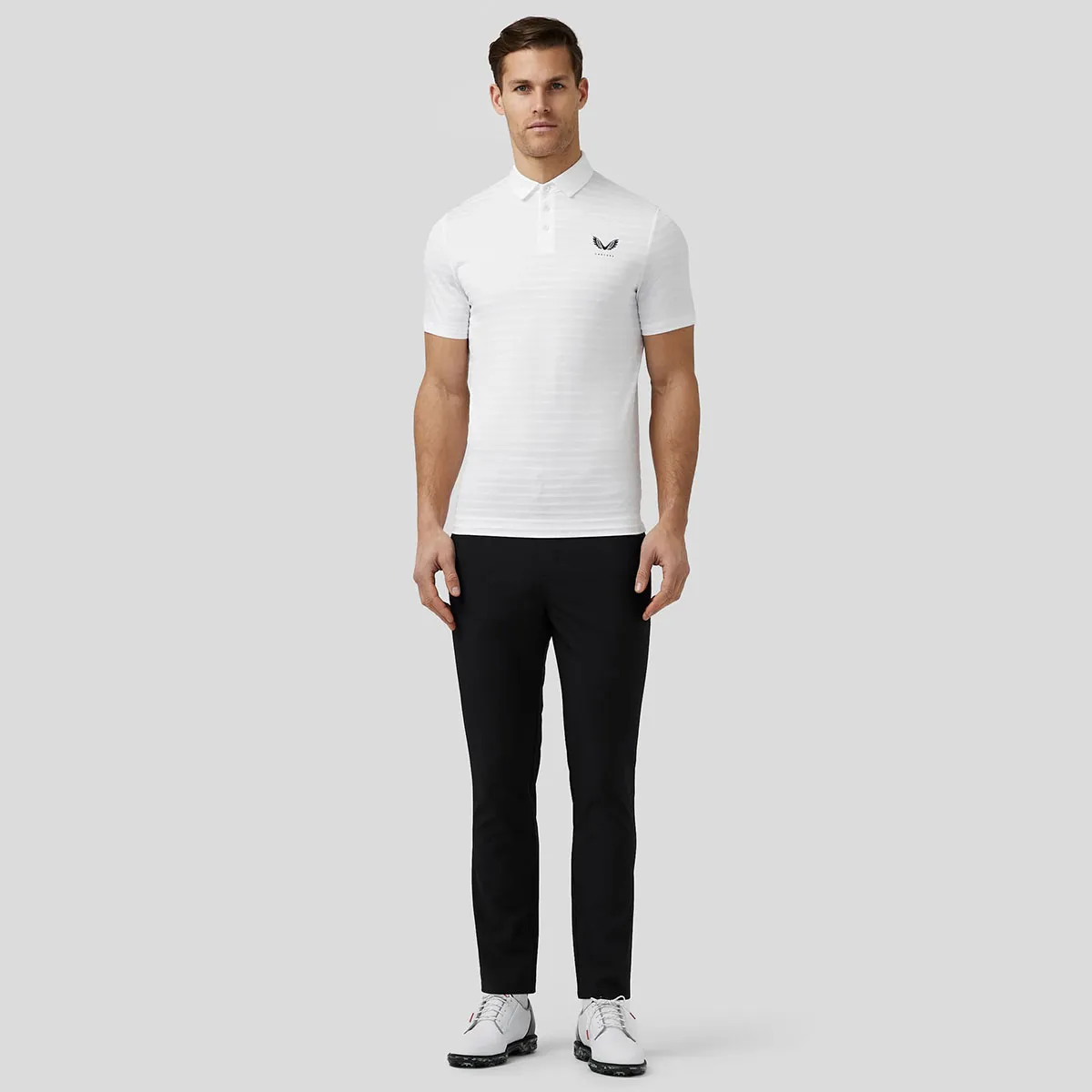 Castore Men's Textured Pique Golf Polo Shirt