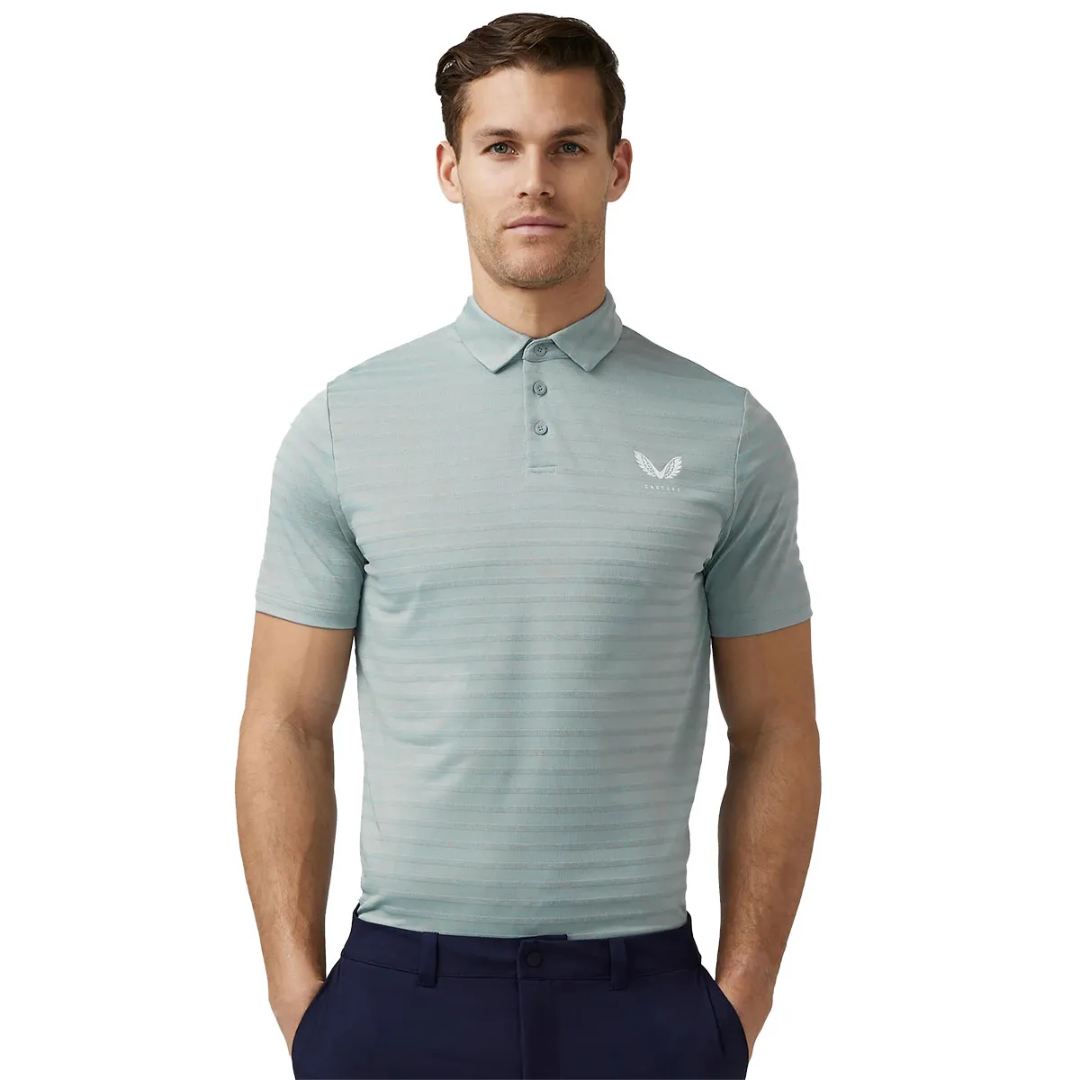 Castore Men's Textured Pique Golf Polo Shirt