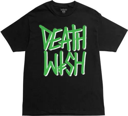 Deathwish Skateboards Shirt Deathstack Black/Green