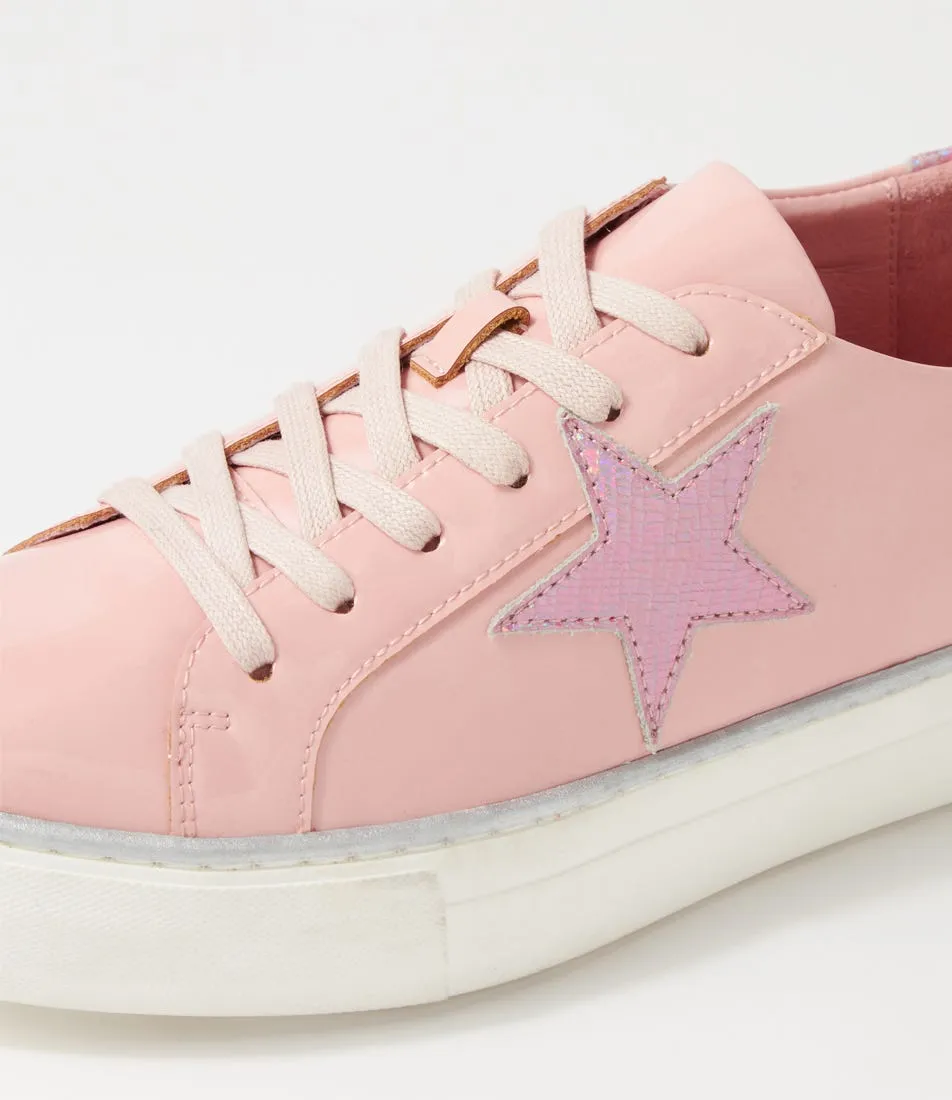 DJANGO & JULIETTE Fonno Pink Patent Lizard Sneakers