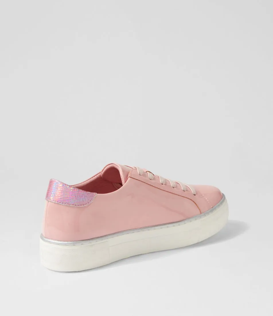 DJANGO & JULIETTE Fonno Pink Patent Lizard Sneakers