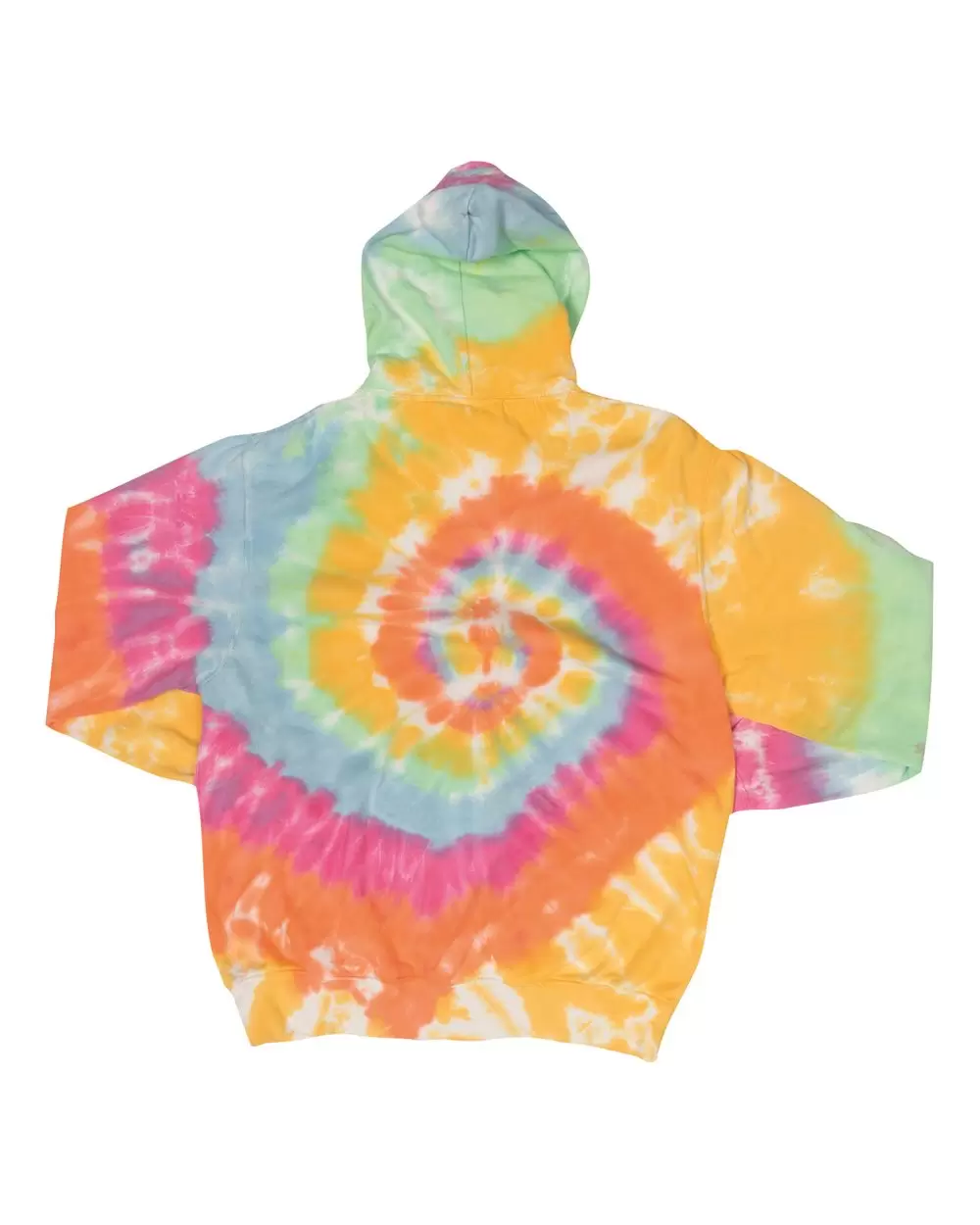 Dyenomite 854MS Multi-Color Spiral Pullover Hooded Sweatshirt SKU: 854MS