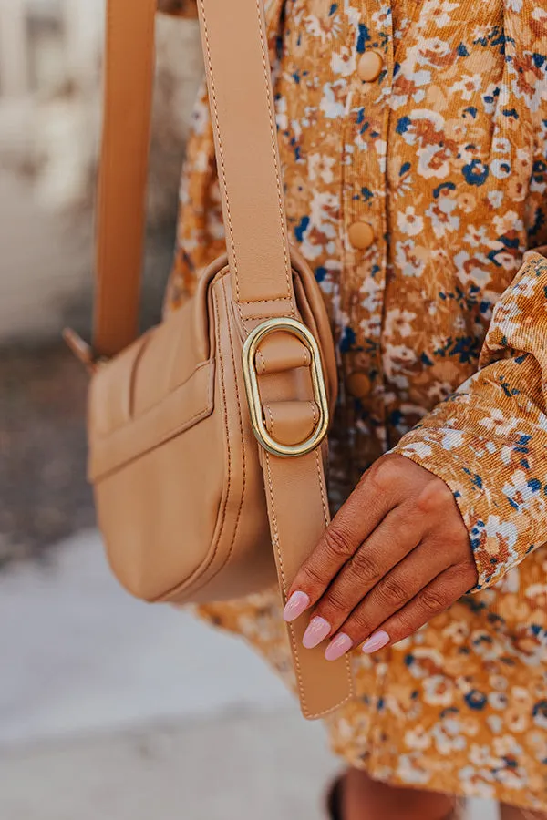 Early Start Faux Leather Crossbody In Tan