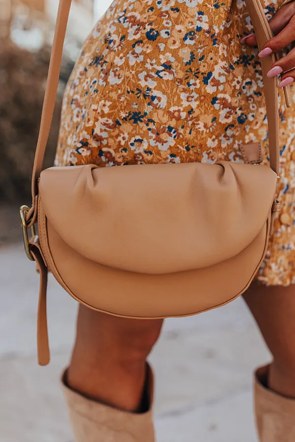 Early Start Faux Leather Crossbody In Tan