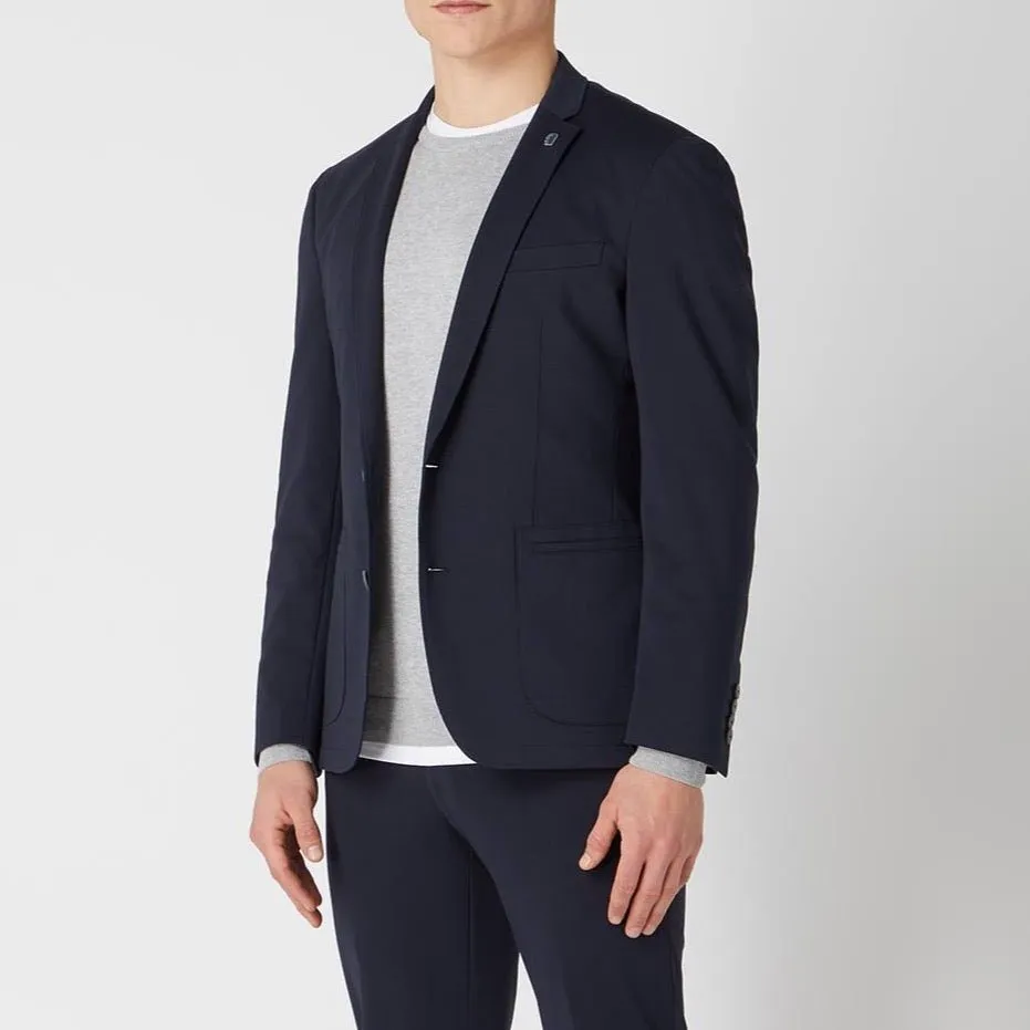 Favian Lightweight Navy Slim Fit Jacket