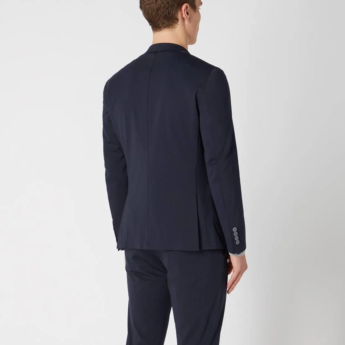 Favian Lightweight Navy Slim Fit Jacket