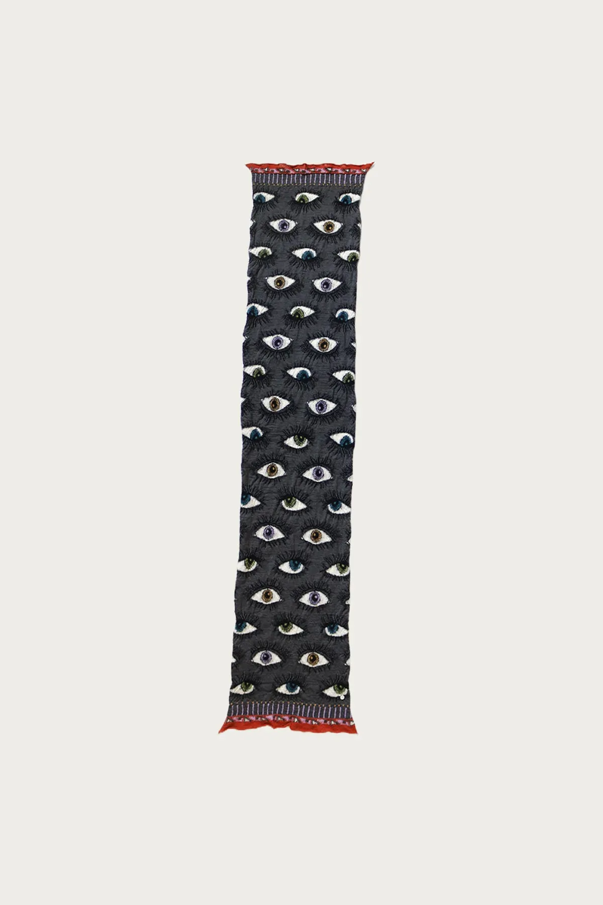 Fulling Wool HAPPY Scarf SPEAKEASY(Colorful) - Charcoal