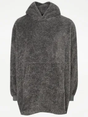 Grey Fleece Snuggle Hoodie | Men | George at ASDA