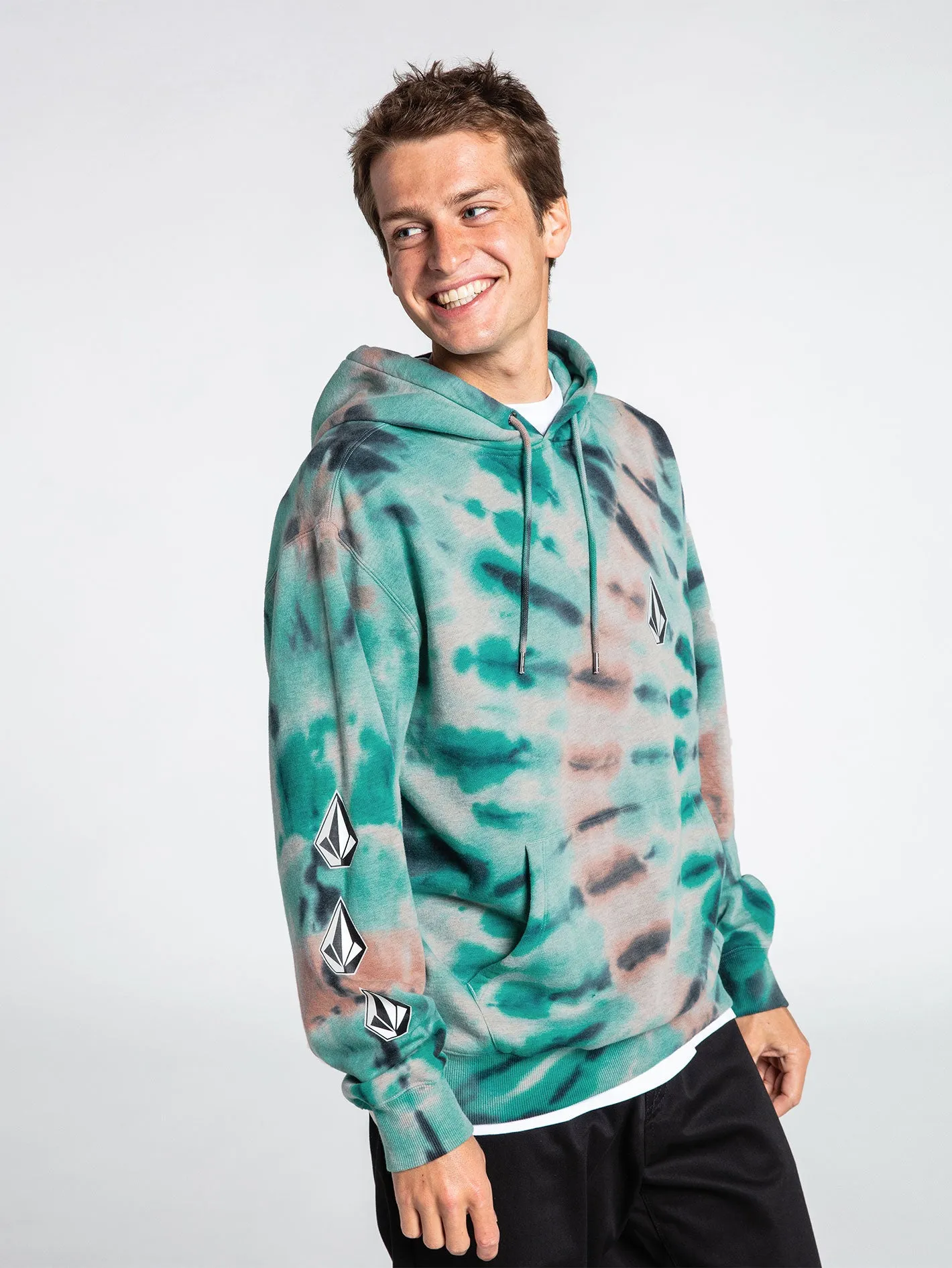 Iconic Stone Plus Pullover Hoodie - Tie Dye