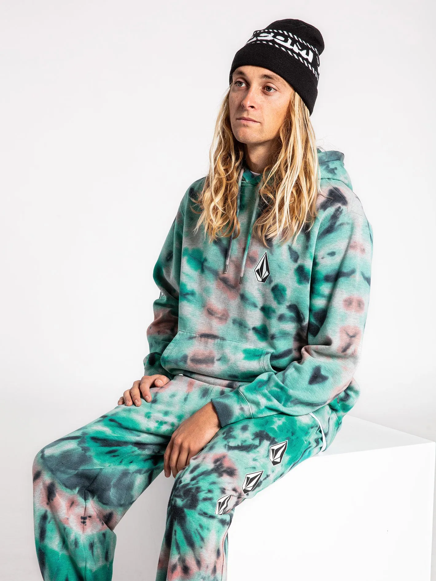 Iconic Stone Plus Pullover Hoodie - Tie Dye