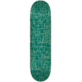 Krooked Flock Skateboard Deck 8.38 Green