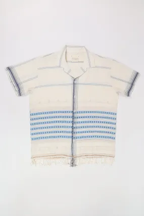 Kutch Scarf Tassle Shirt - Off-White