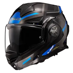 LS2 FF901 Advant X Spectrum Helmet - Black/Titanium/Blue