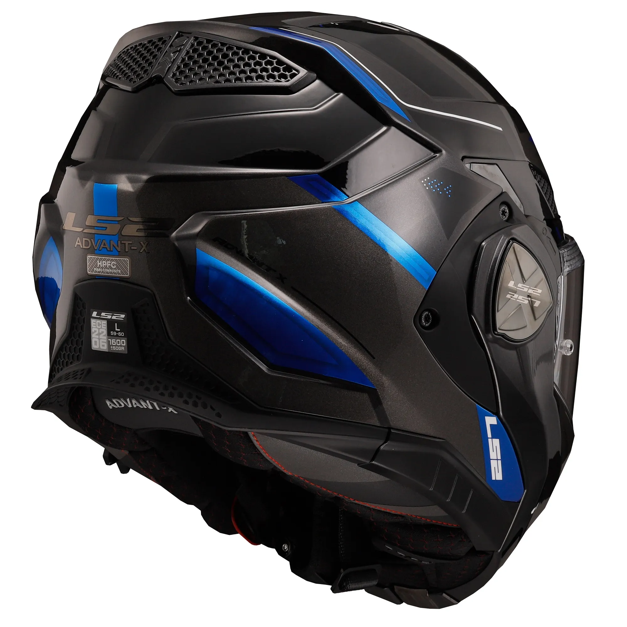 LS2 FF901 Advant X Spectrum Helmet - Black/Titanium/Blue