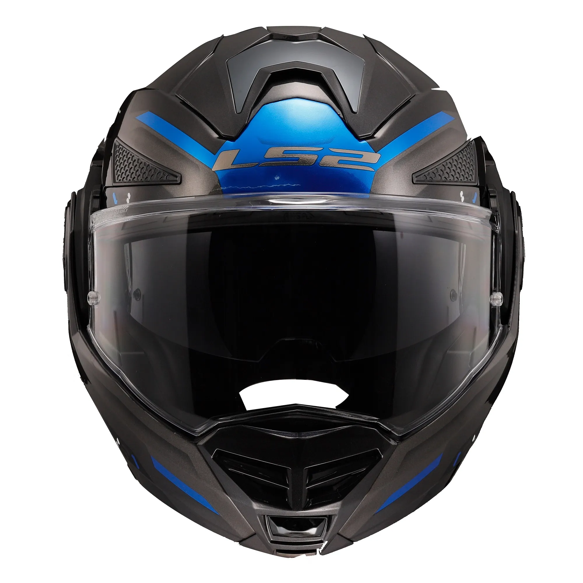 LS2 FF901 Advant X Spectrum Helmet - Black/Titanium/Blue