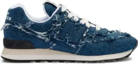 Miu x New Balance 574 denim sneakers Blue