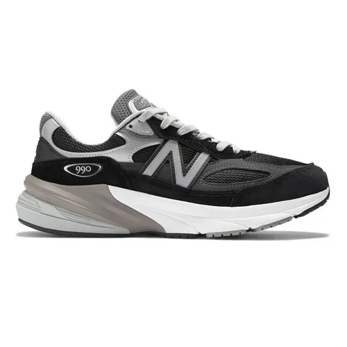 New Balance Women's Made in USA 990v6 - Black with White