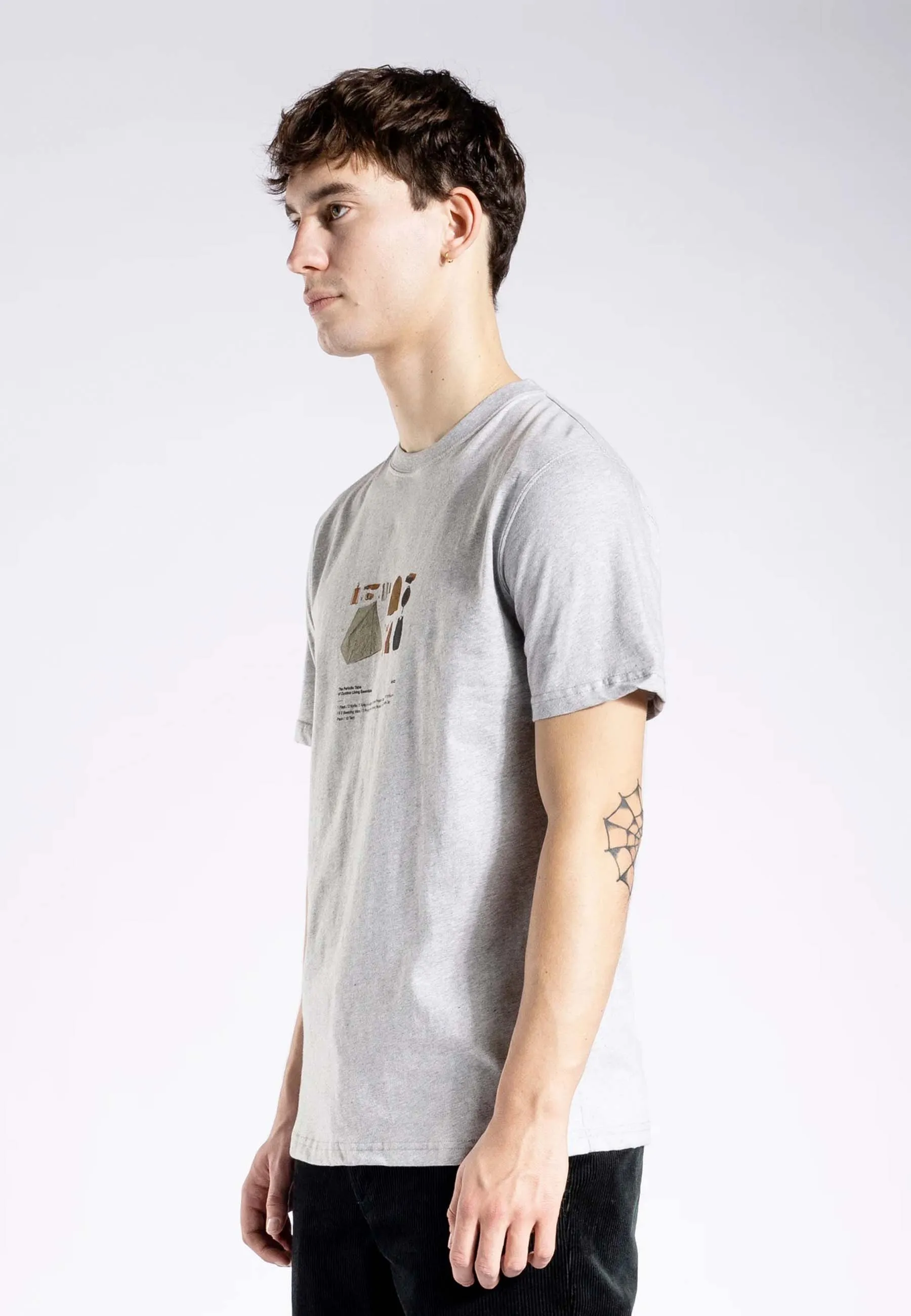 Niels Outdoor Living T-Shirt - Light Grey Melange