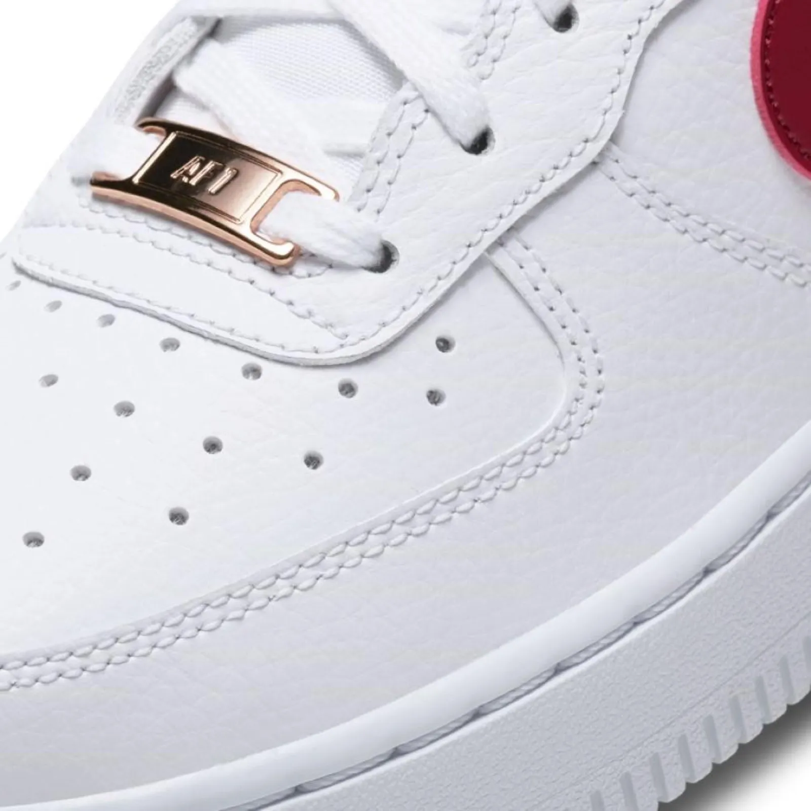 Nike Air Force 1 '07 LE WMNS ''White/Noble Red''