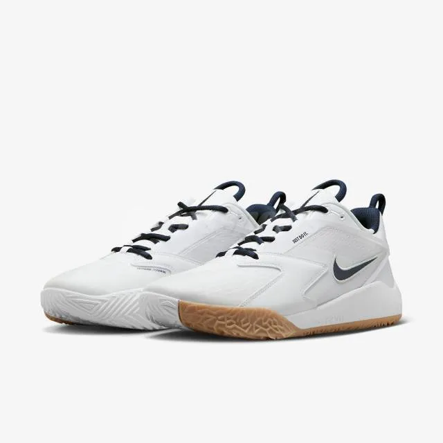 Nike air zoom hyperace 3 white college navy men unisex volleyball fq7074-107