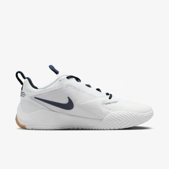 Nike air zoom hyperace 3 white college navy men unisex volleyball fq7074-107