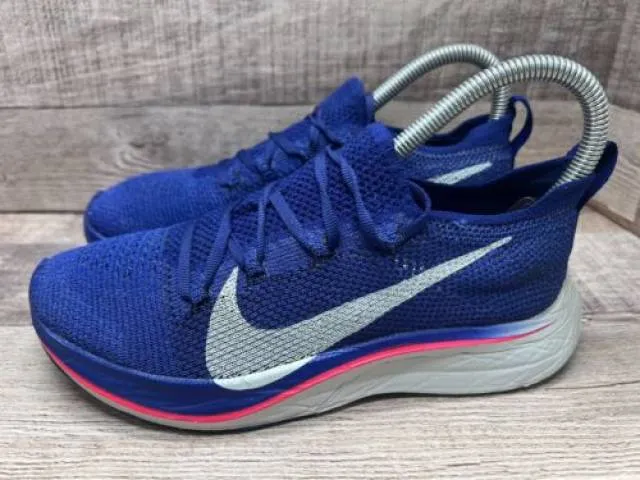 Nike air zoom vaporfly 4% blue running aj3857-400 men sz 4.5 women sz 6 preowned