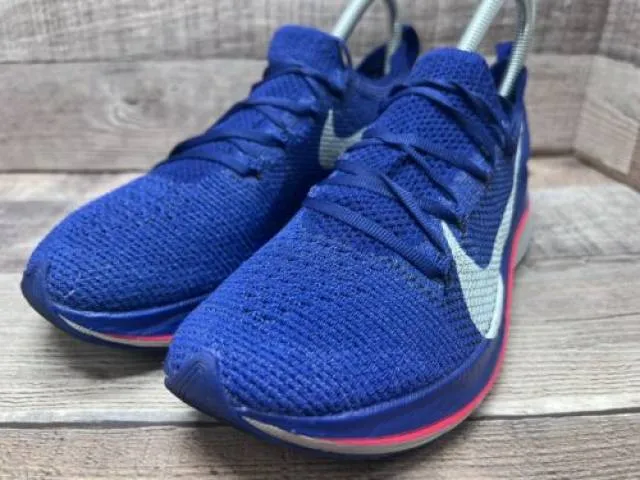 Nike air zoom vaporfly 4% blue running aj3857-400 men sz 4.5 women sz 6 preowned