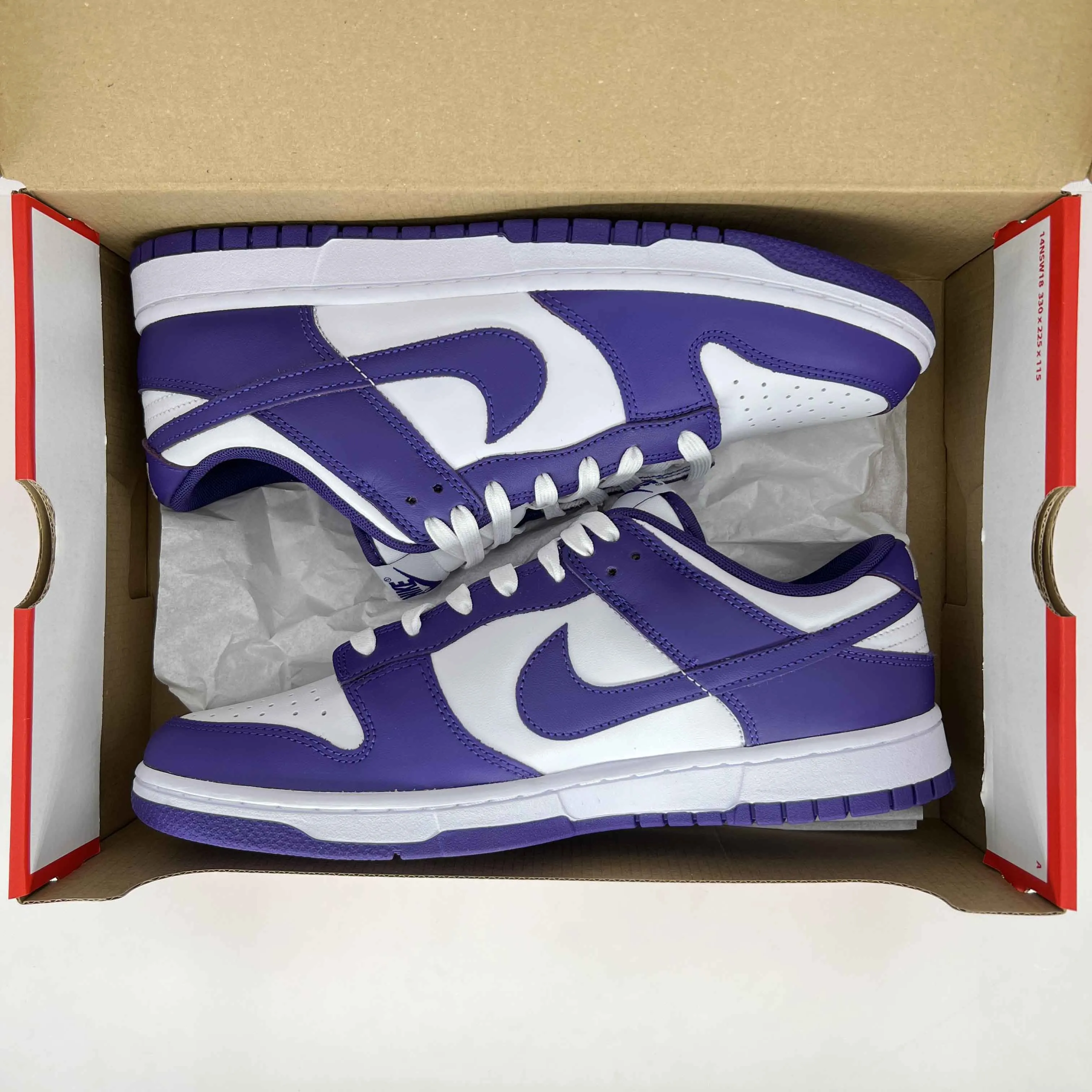 Nike Dunk Low Retro Court Purple 2022 New Size 10.5