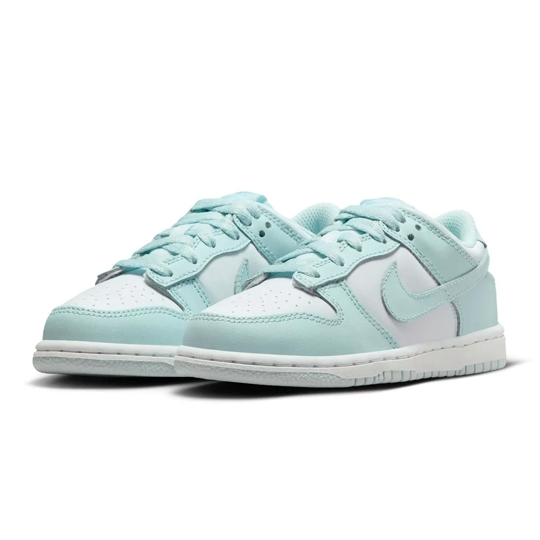 Nike Little Kids Dunk Low (white / glacier blue)