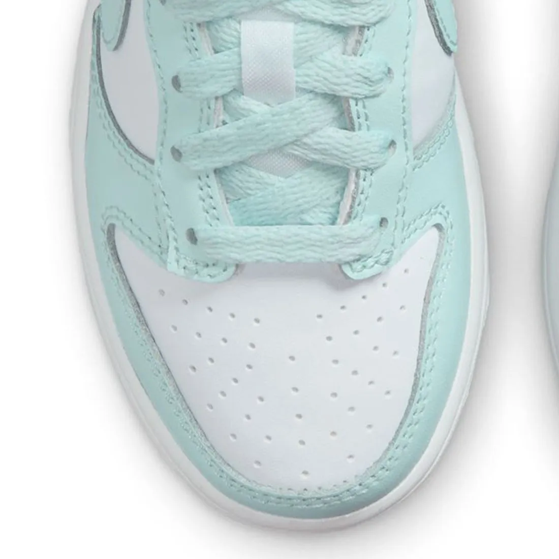 Nike Little Kids Dunk Low (white / glacier blue)