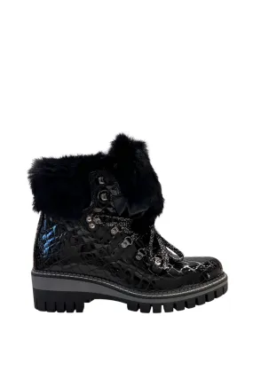 NISKarin Croco Boot Black